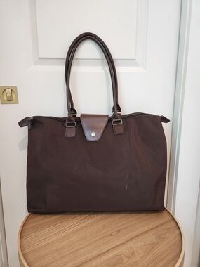 Large Brown Tote Shoulder Bag